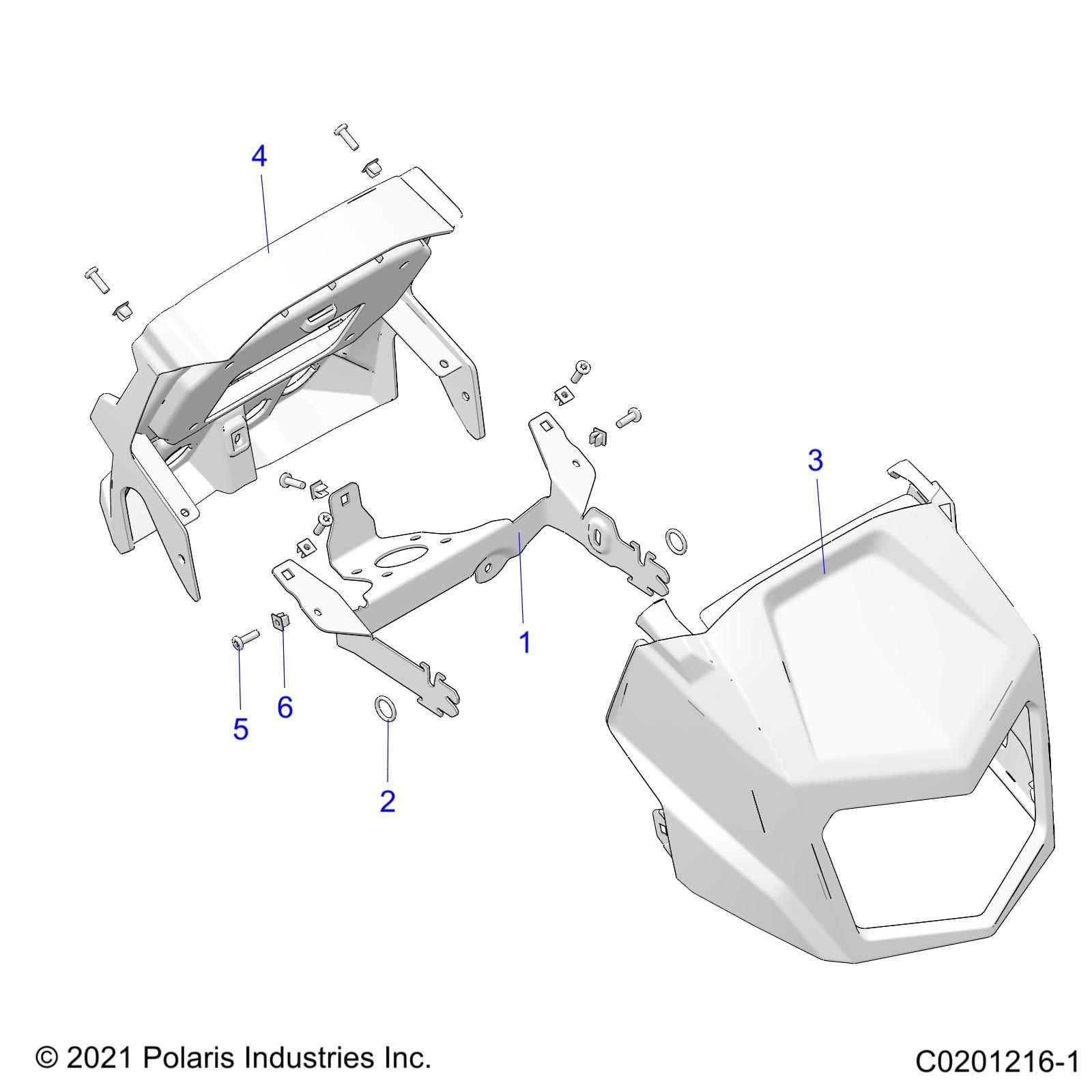 CARROSSERIE PHARE POD POUR SPORTSMAN XP 1000 48 LE RIDE COMMAND 2025