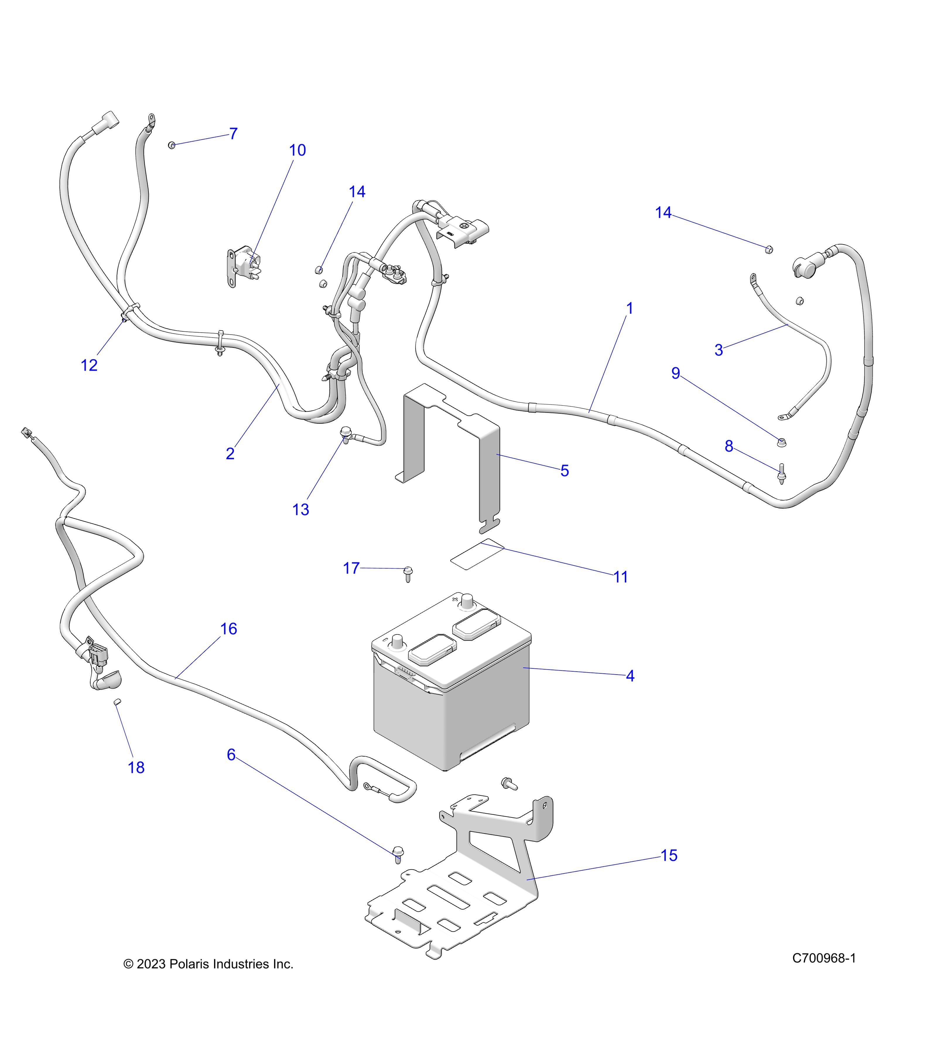 ELECTRIQUE BATTERIE POUR RANGER 1000 XP CREW NORTHSTAR TEXAS EDITION 2025