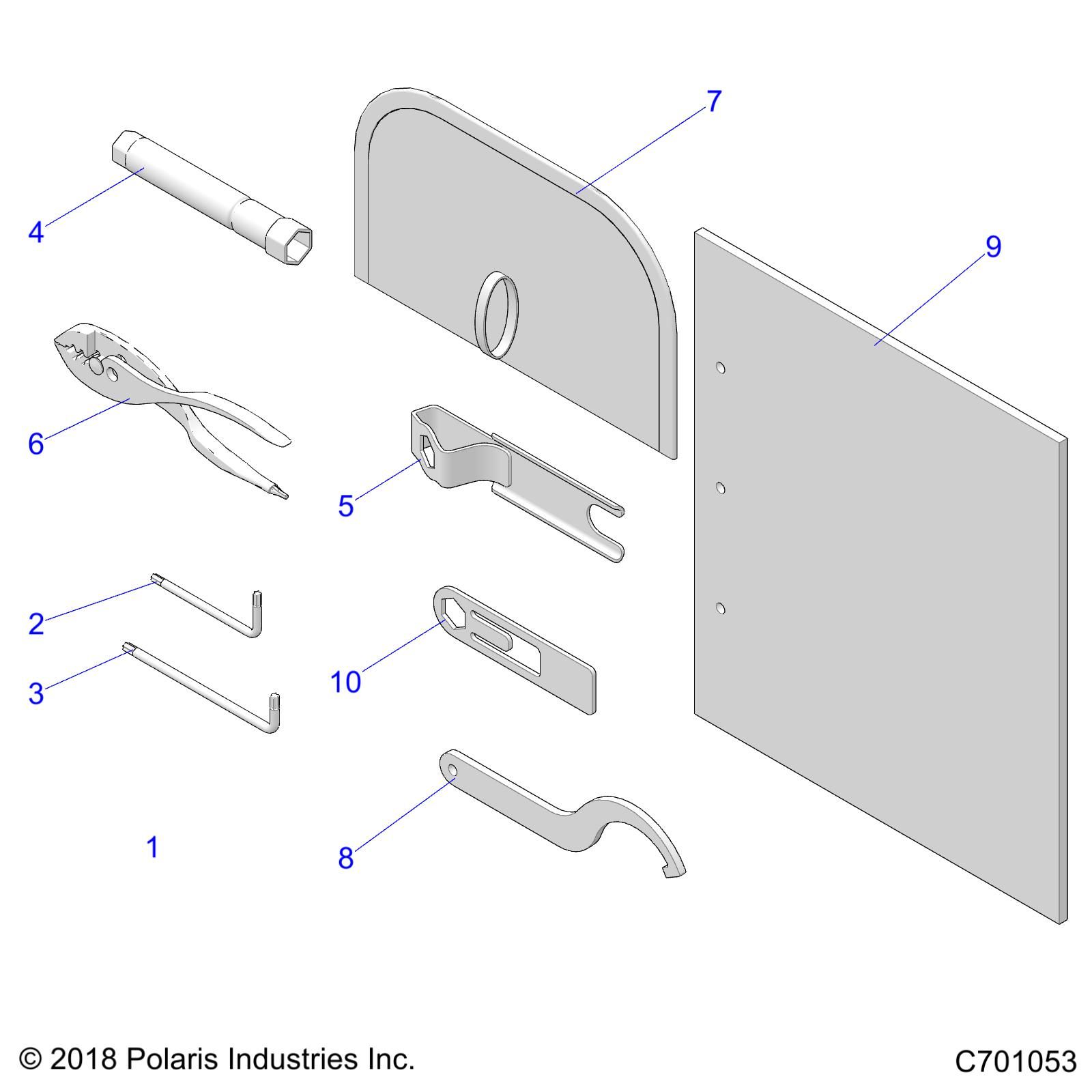 REFERENCES TOOL KIT AND OWNERS MANUAL POUR RZR TRAIL 570 2022