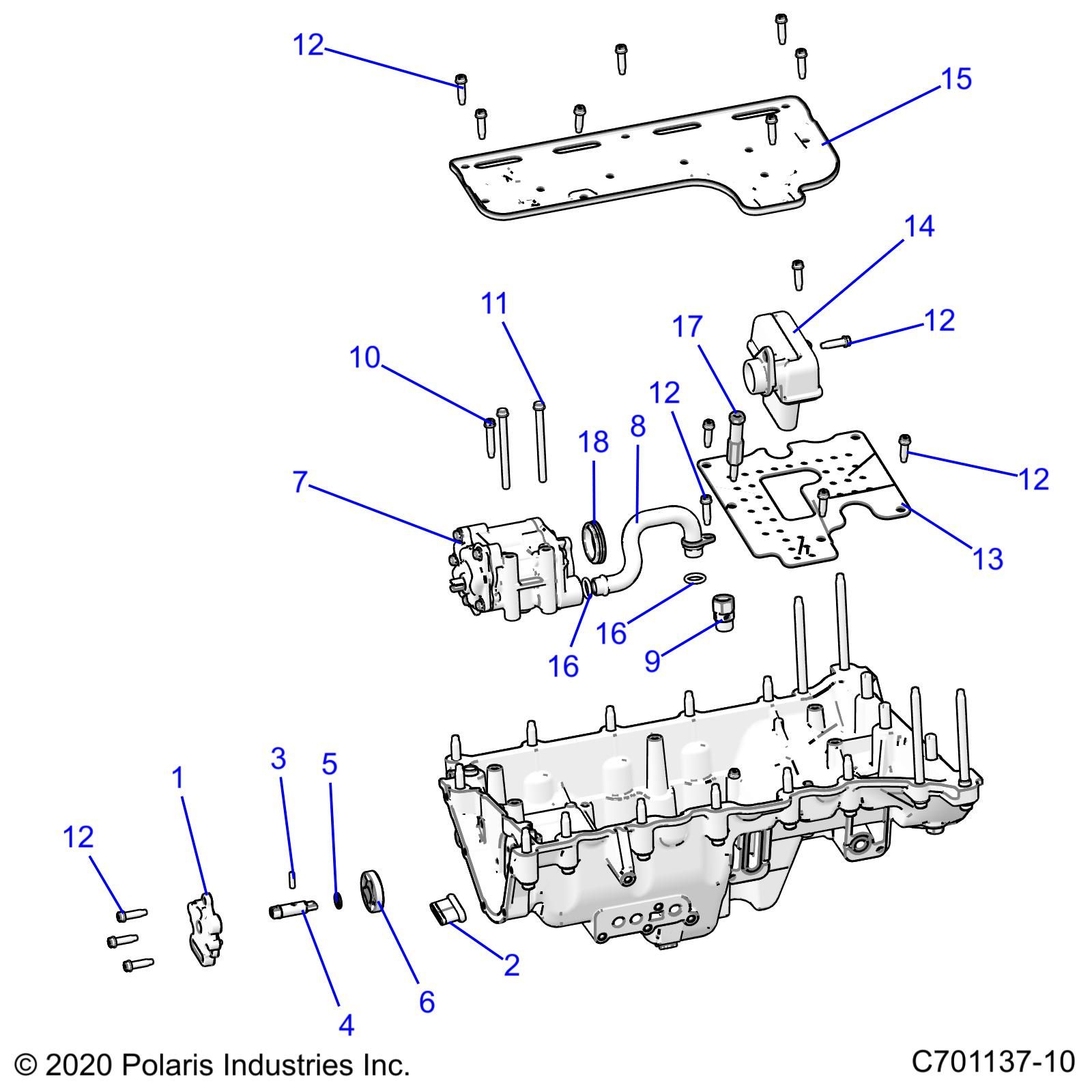 ENGINE OIL PUMP AND RELATED POUR RZR PRO R 4 PREMIUM 2024