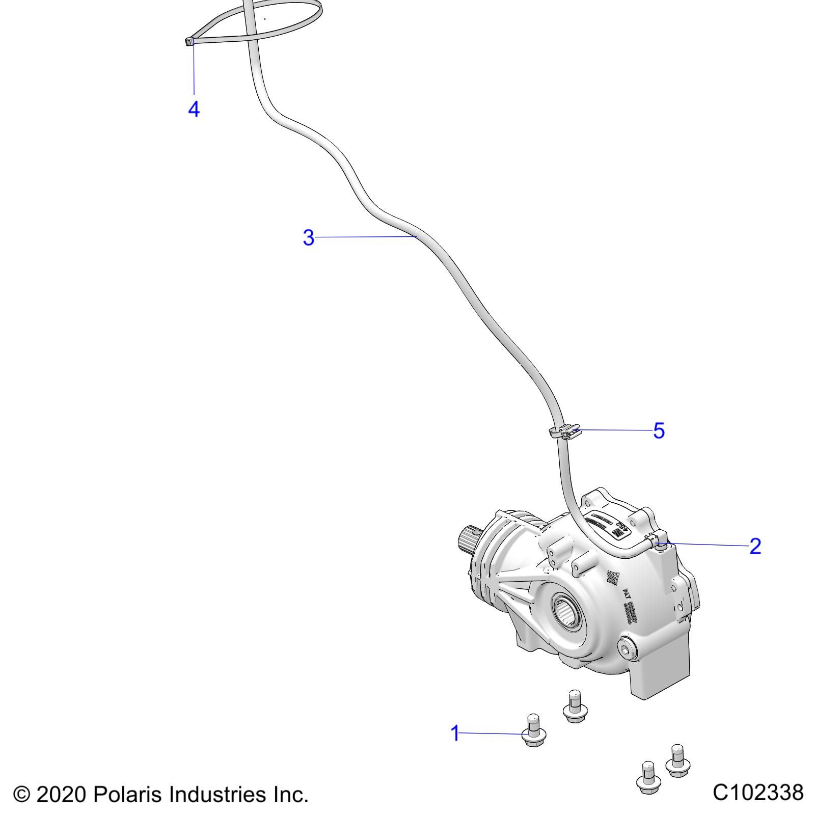 TRANSMISSION MONTAGE BOITE DE VITESSE AVANT POUR SPORTSMAN XP 1000 55 49S R02 2023