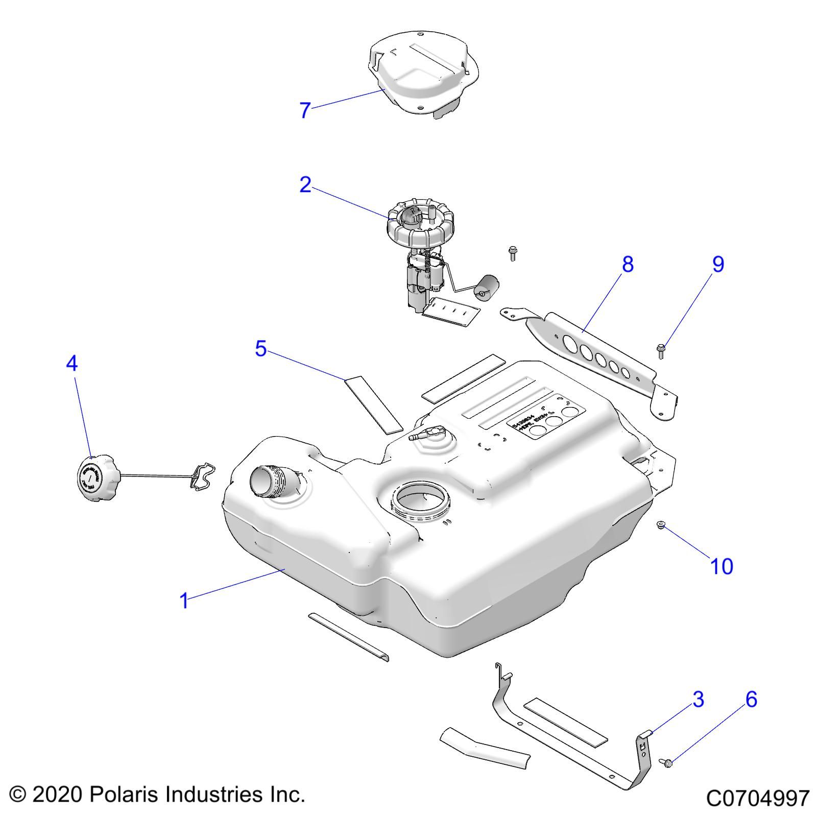 FUEL SYSTEM TANK POUR RZR XP 4 1000 HIGH LIFTER 2022