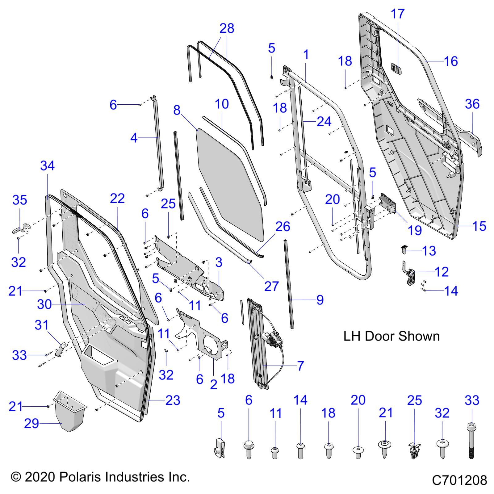 CARROSSERIE PORTE AVANT ALIMENTATION POUR RANGER CREW XP 1000 NORTHSTAR ULTIMATE TRAIL BOSS R02 2023