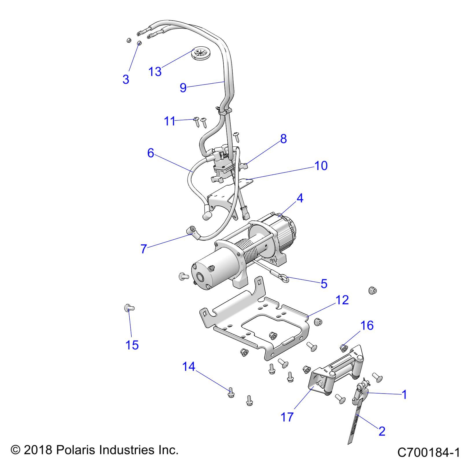 ACCESSOIRES TREUIL POUR GENERAL 1000 DELUXE EPS 2021