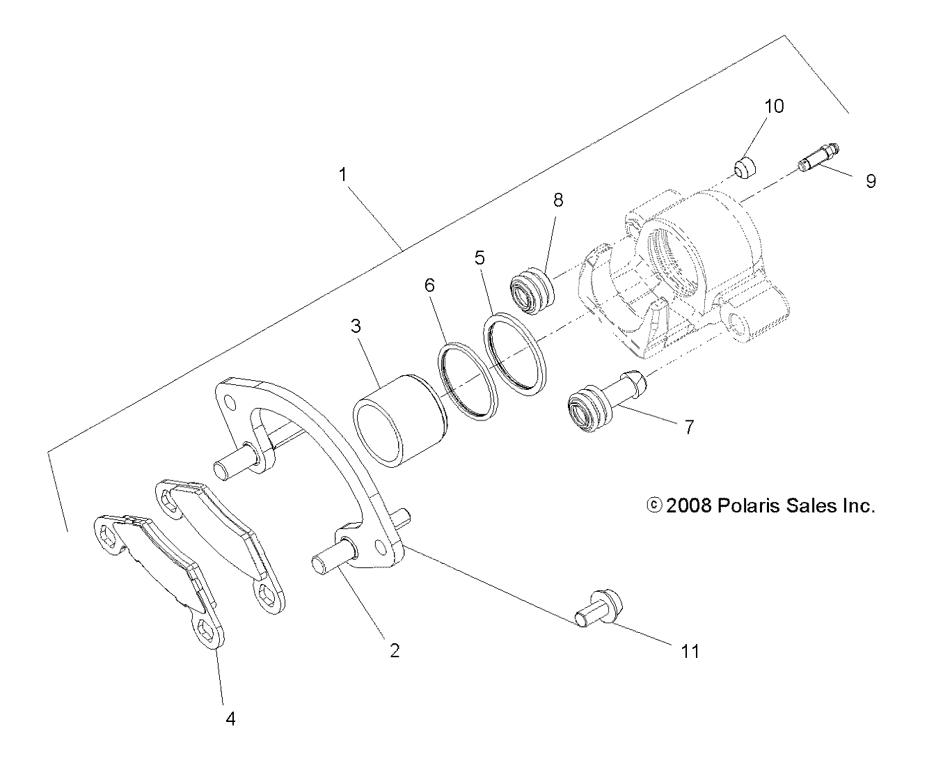 FREINS ETRIER AVANT POUR SCRAMBLER XP 1000 2017