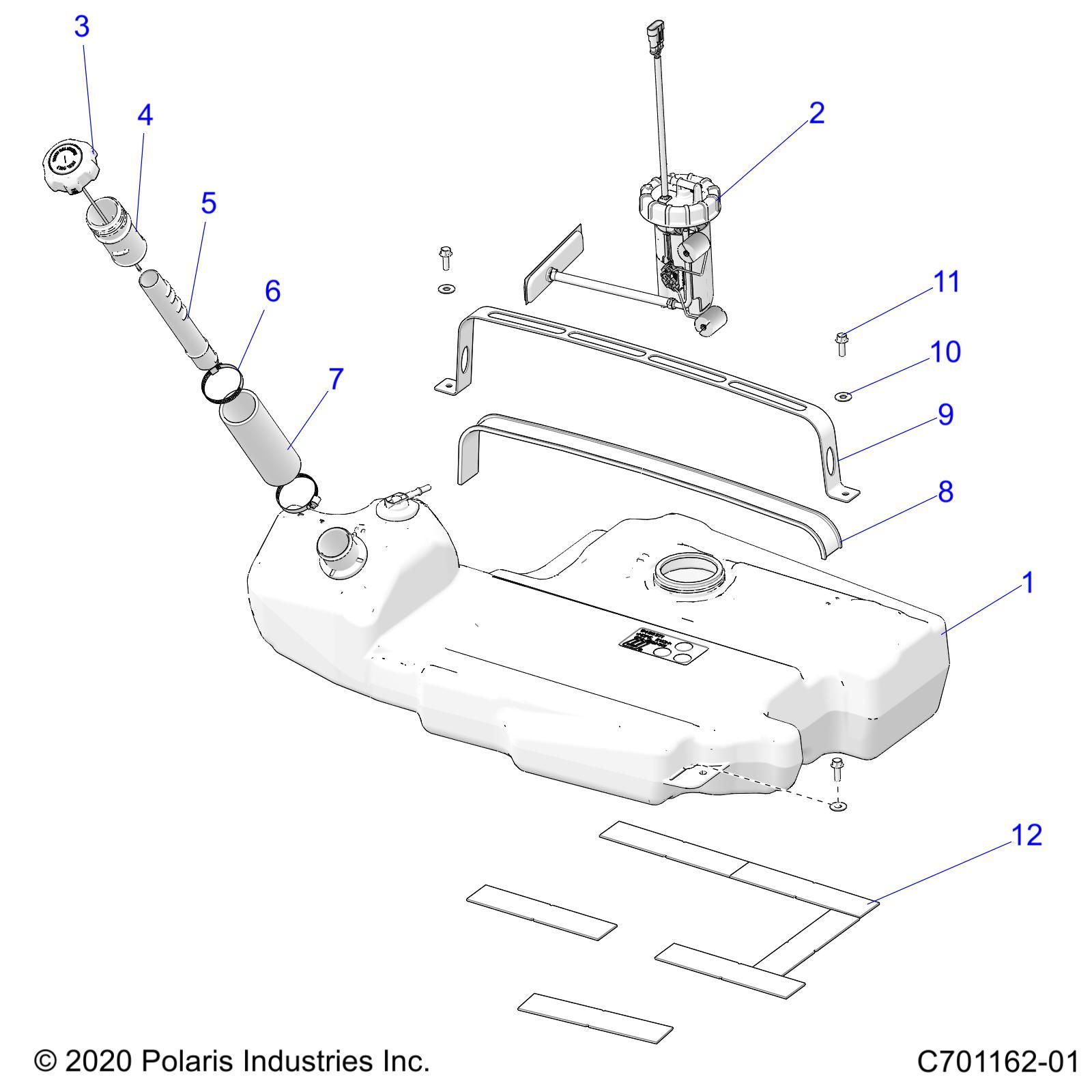 MOTEUR CIRCUIT ET RESERVOIR DE CARBURANT POUR RZR PRO R DYNAMIX 2022