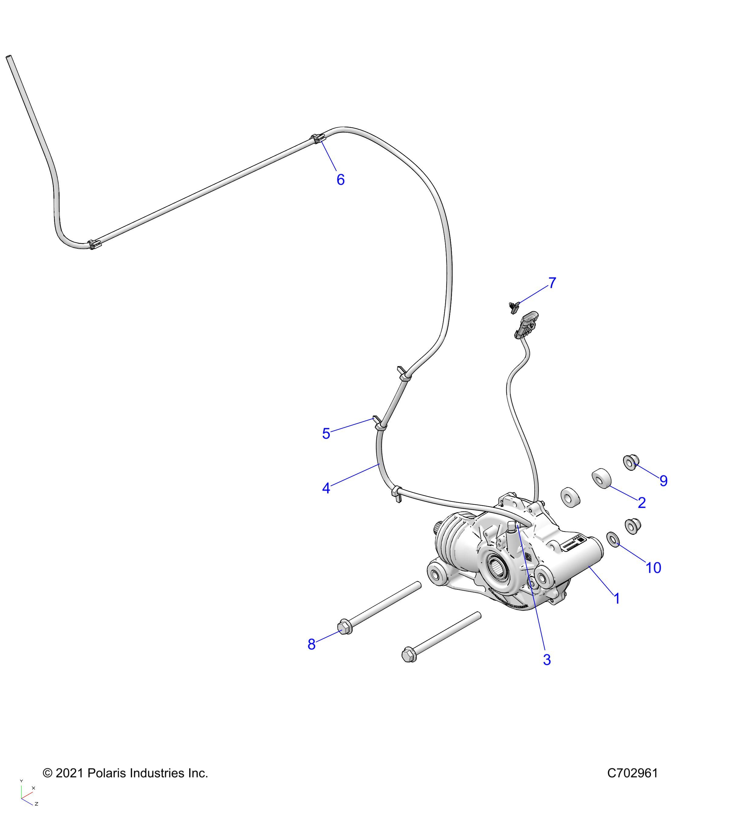 TRANSMISSION MONTAGE BOITE AVANT POUR RANGER XP 1000 WATERFOWL EVAP 2022