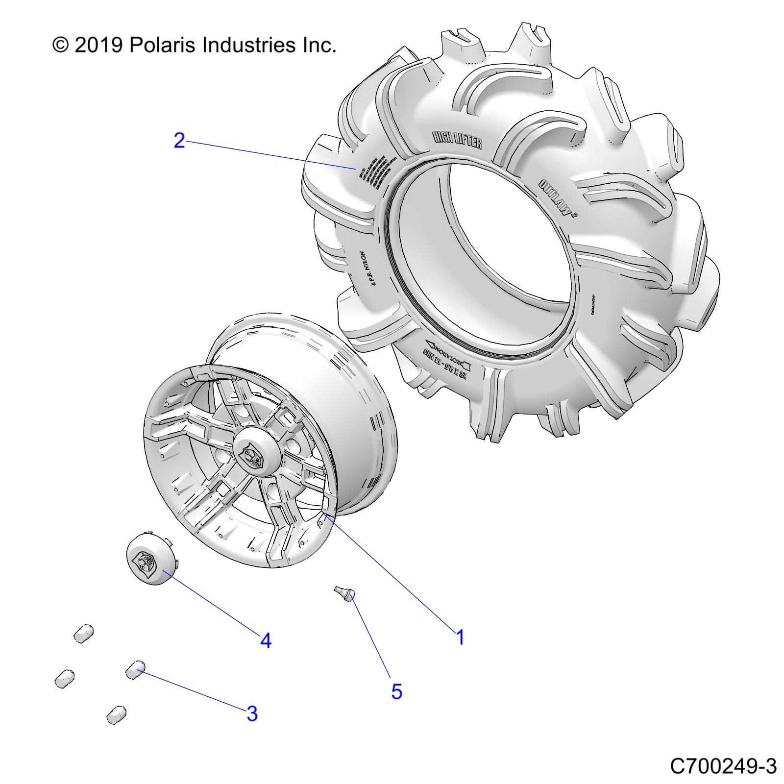ROUES ROUES AVANT POUR RANGER CREW XP1000 EPS HIGH LIFTER 2020
