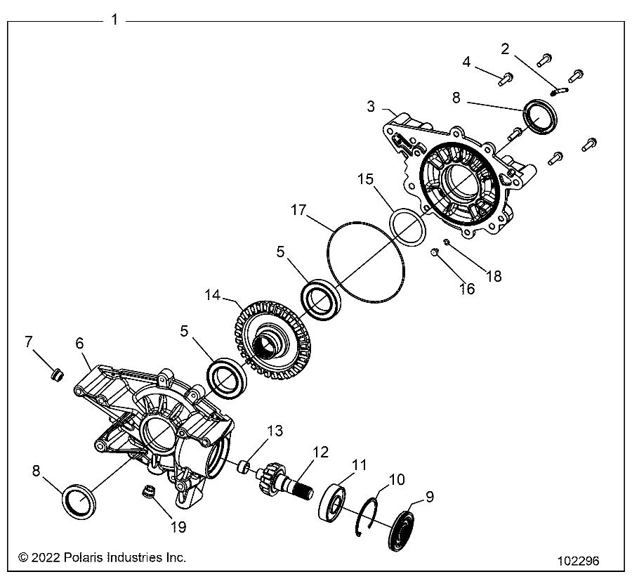 TRANSMISSION POUR SPORTSMAN 570 6X6 R01 2023