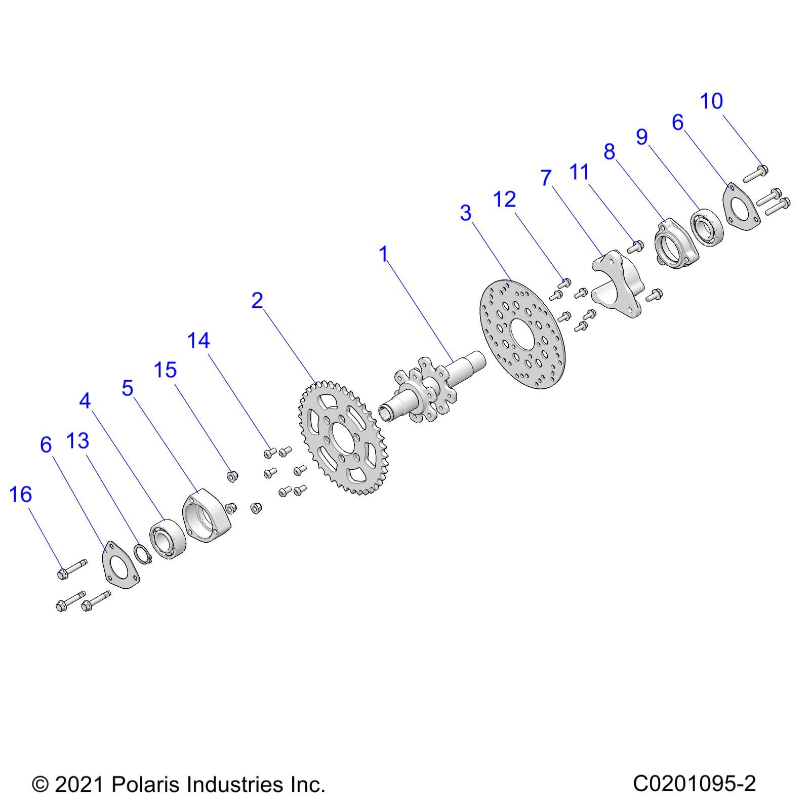 SUSPENSION REAR AXLE POUR RZR 200 AU R02 2023