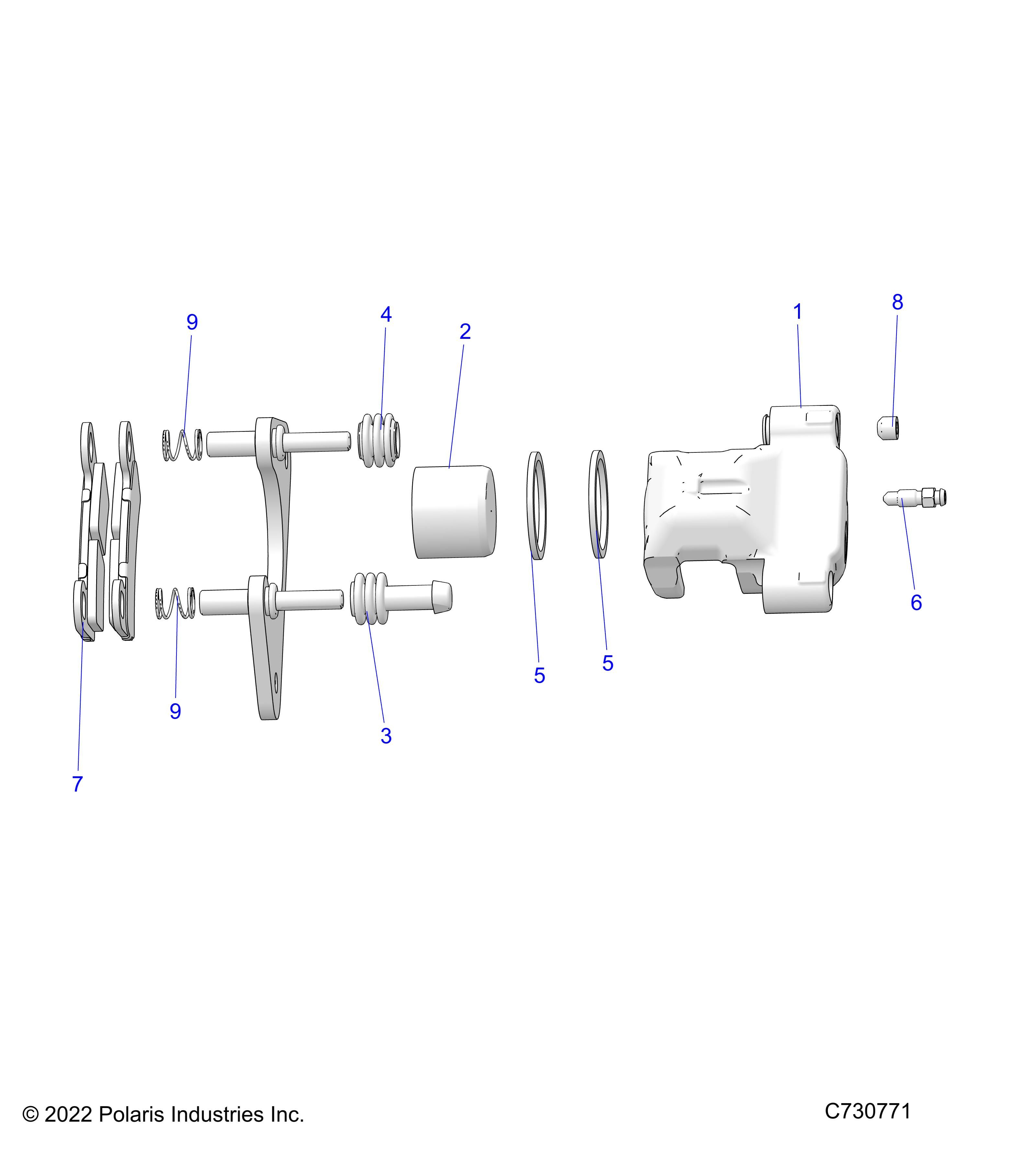 FREINS POUR RANGER XP 1000 EU5 3PC INT L R01 2023