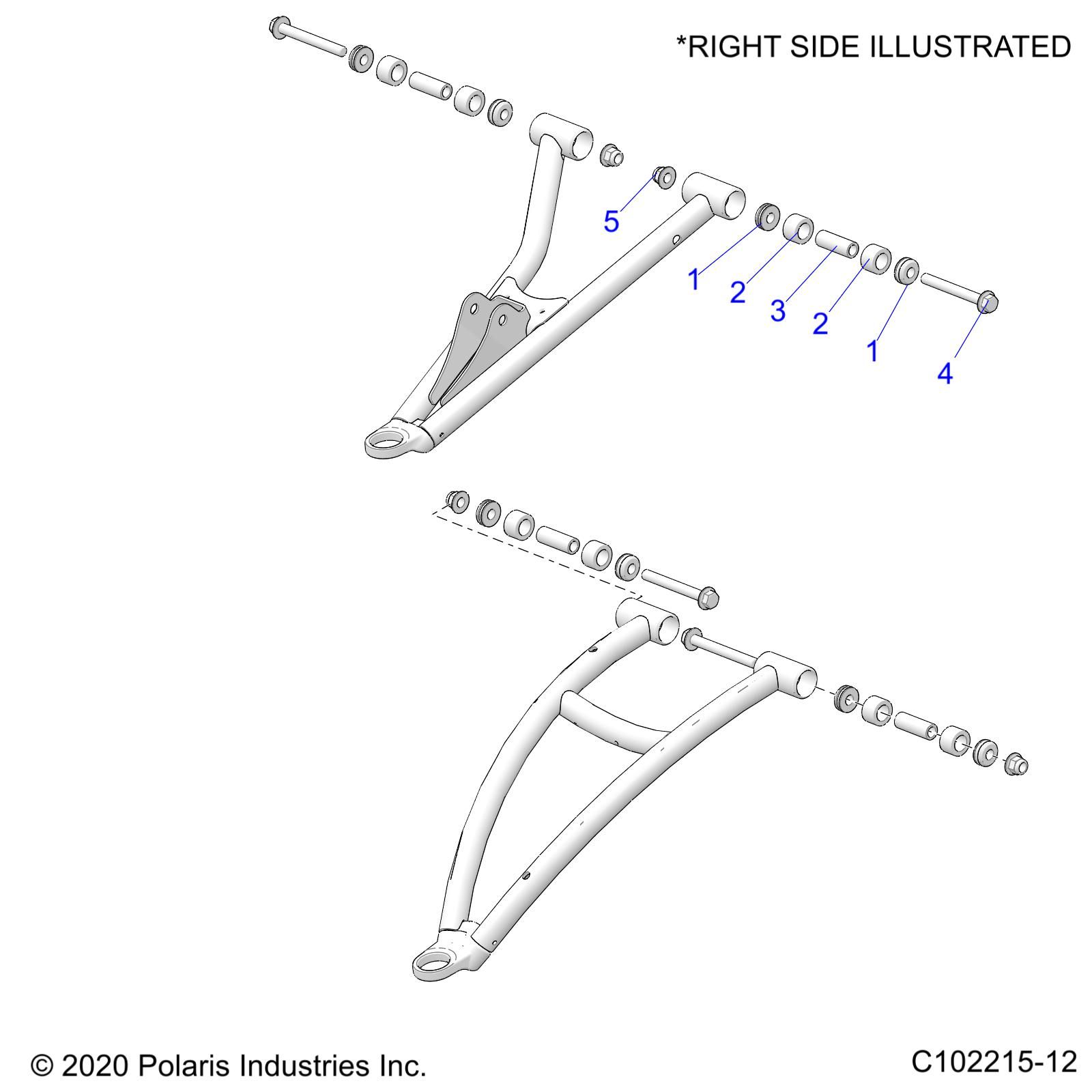 SUSPENSION BRAS AVANT MONTAGE POUR SPORTSMAN XP 1000 HIGH LIFTER R01 2023