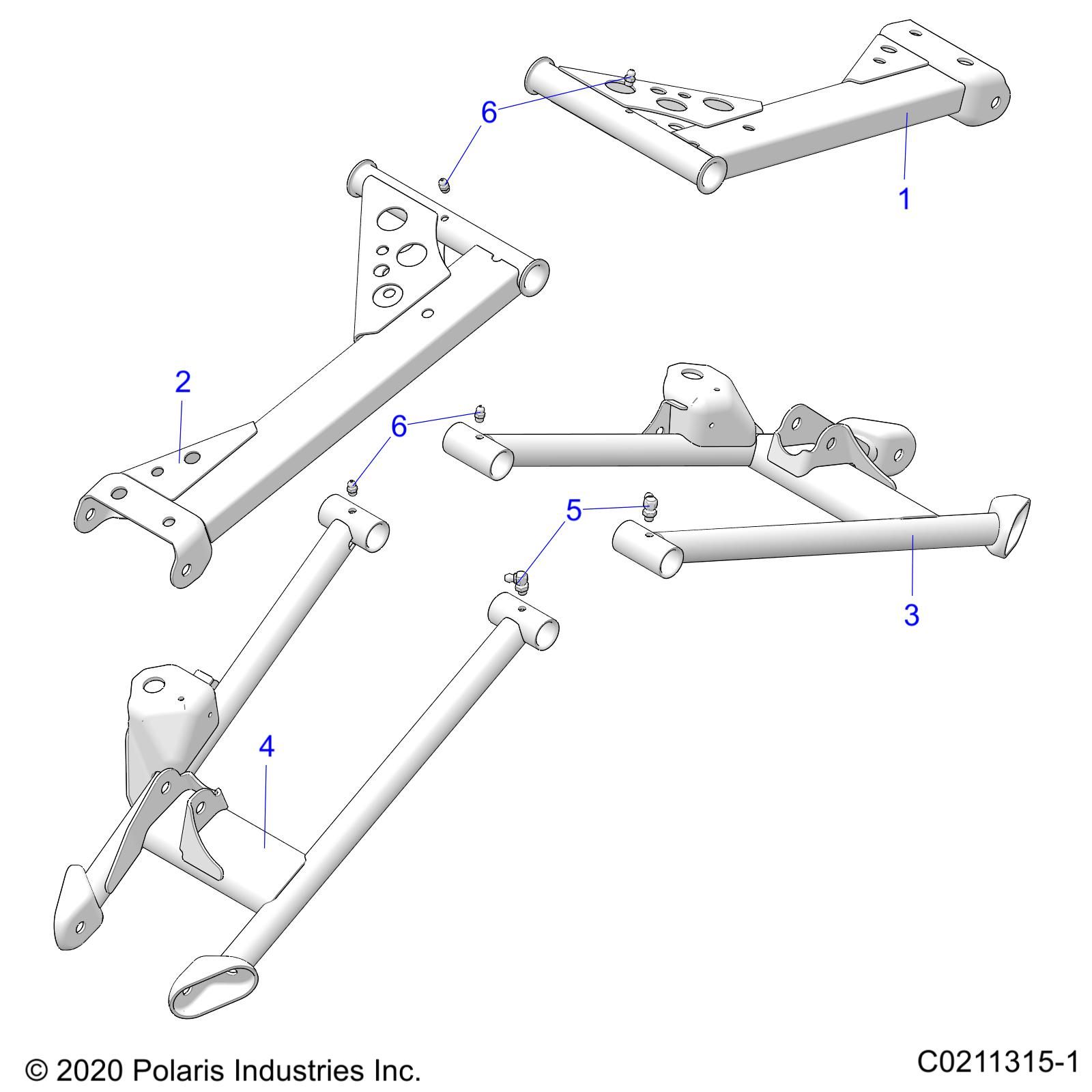 SUSPENSION REAR CONTROL ARMS POUR SPORTSMAN 850 EPS 48 2023