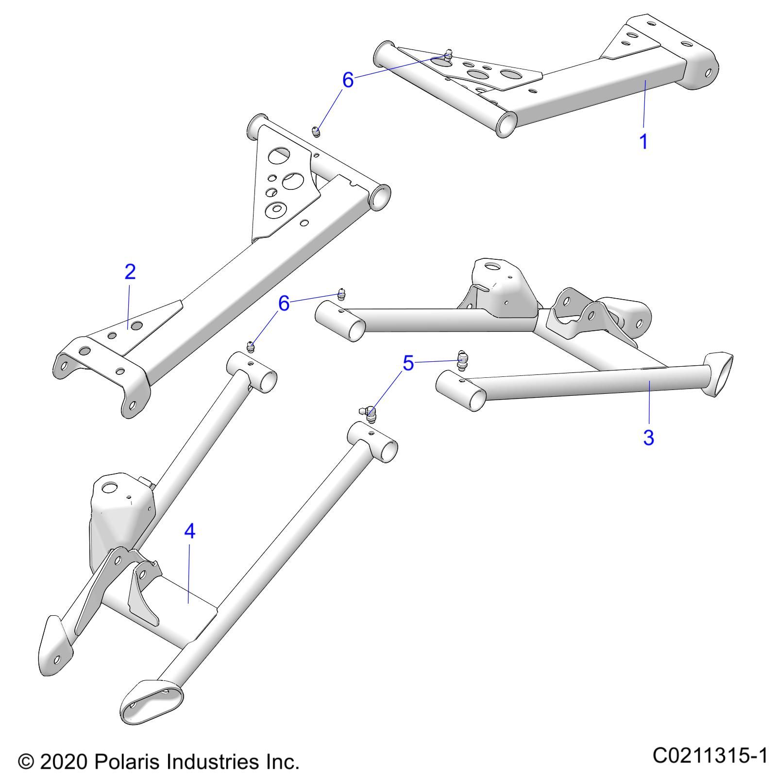 SUSPENSION REAR CONTROL ARMS POUR SPORTSMAN 850 EPS 48 R01 2023