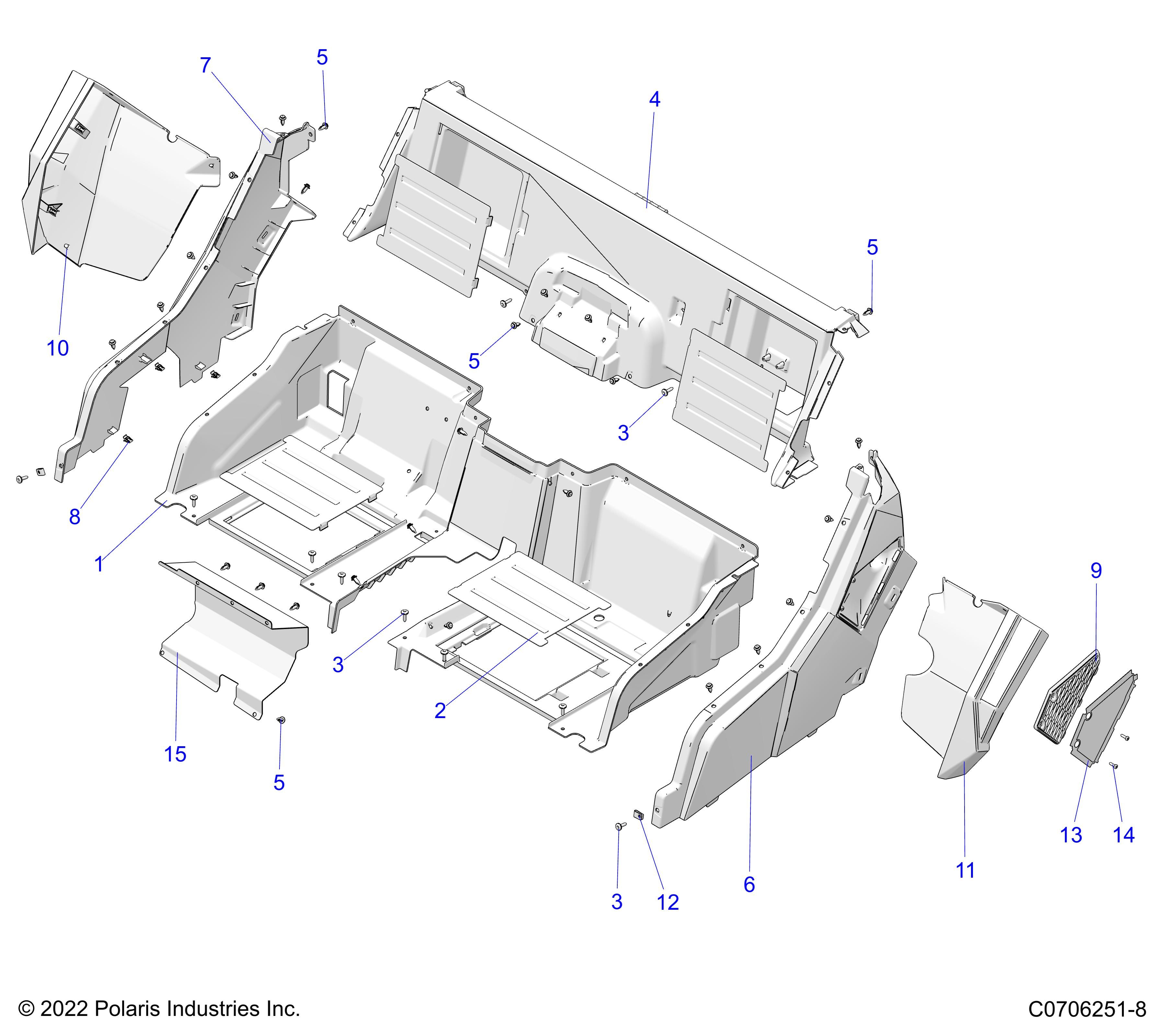 CARROSSERIE POUR GENERAL XP 1000 SPORT R02 2023