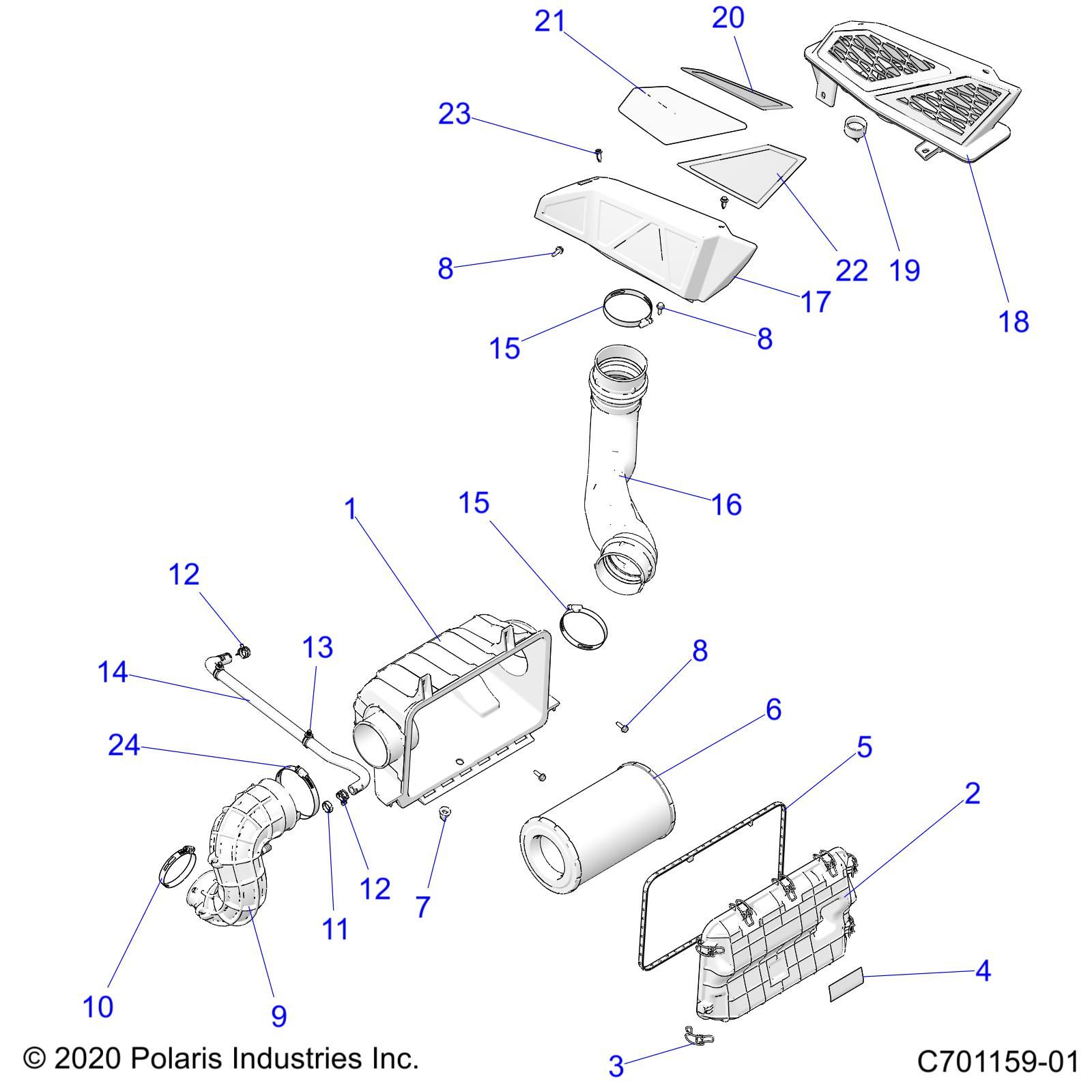 MOTEUR SYSTEME DADMISSION DAIR POUR RZR PRO R 4 PREMIUM 2024