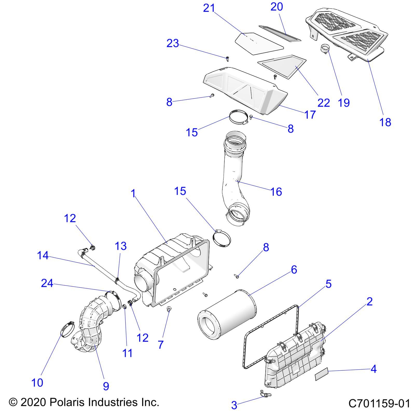 MOTEUR SYSTEME DADMISSION DAIR POUR RZR PRO R 2022