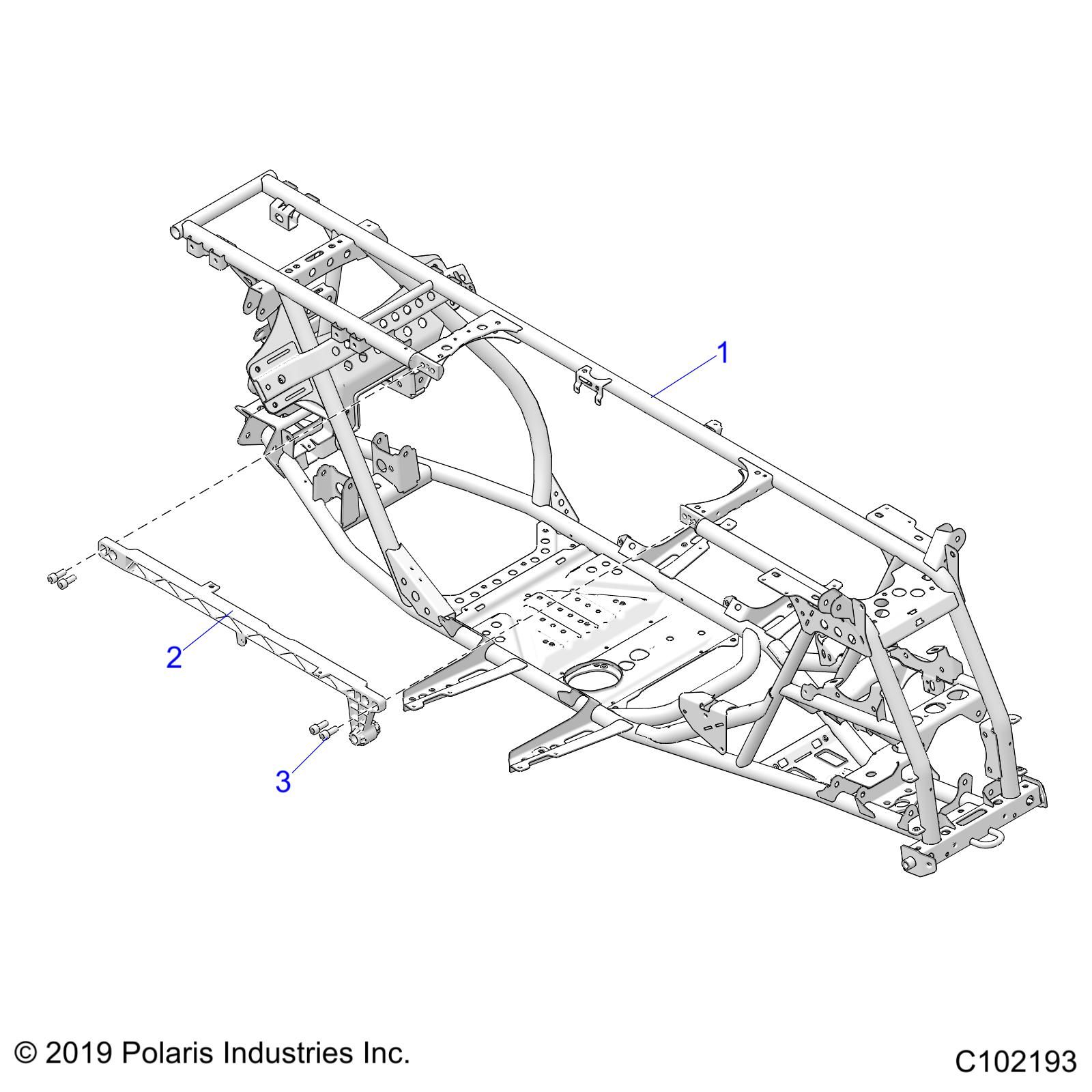 CHASSIS CHASSIS PRINCIPAL POUR SPORTSMAN TOURING 850 48 R01 2023