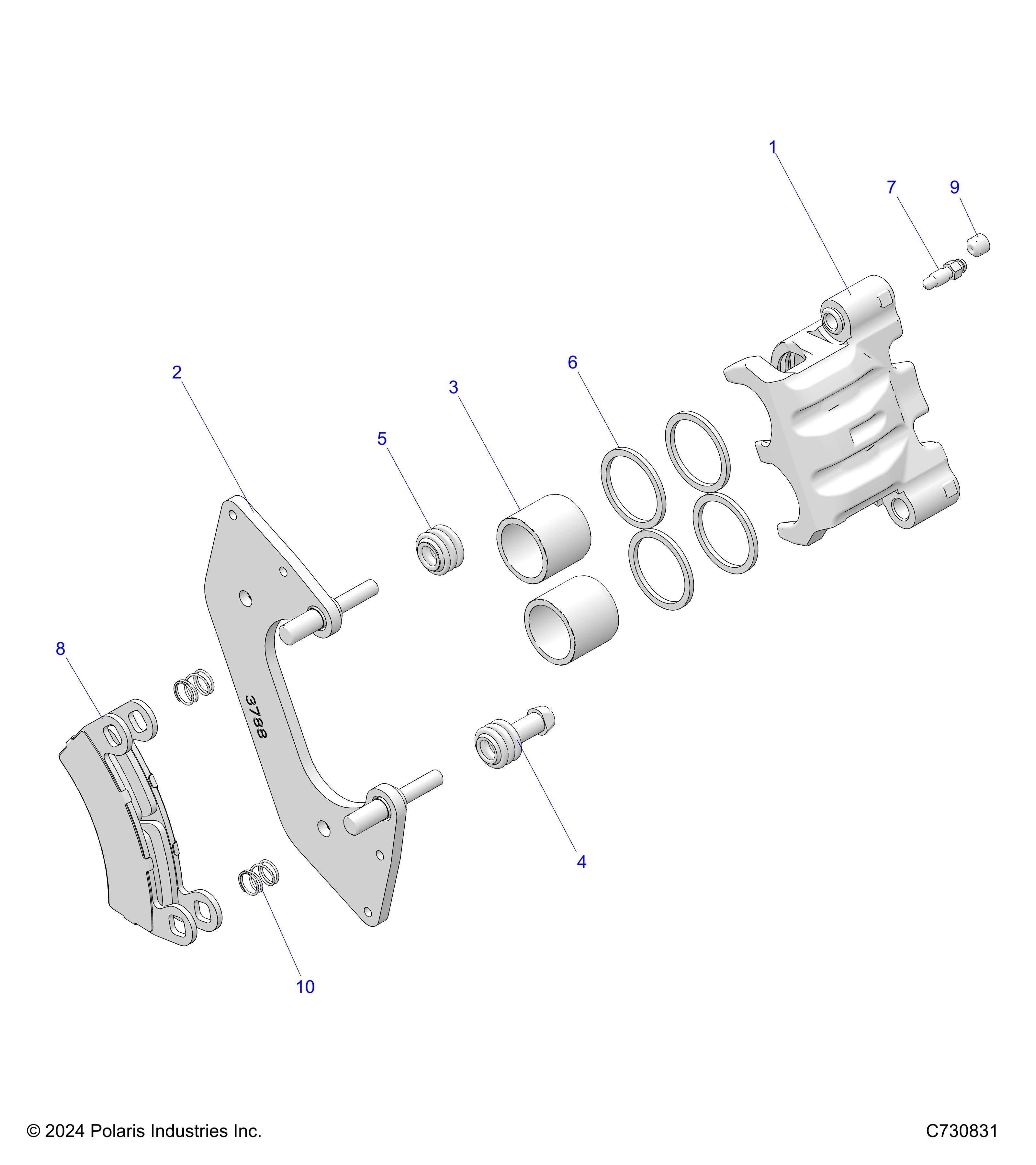 FREINS ETRIER AVANT POUR RANGER XP 1000 EPS T1B TRACTOR 2025