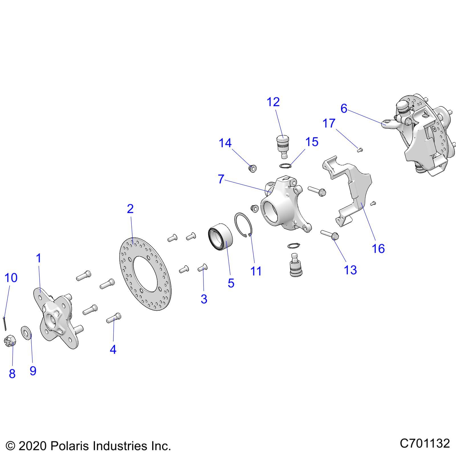 SUSPENSION FRONT HUB POUR GENERAL 1000 SPORT R01 2023