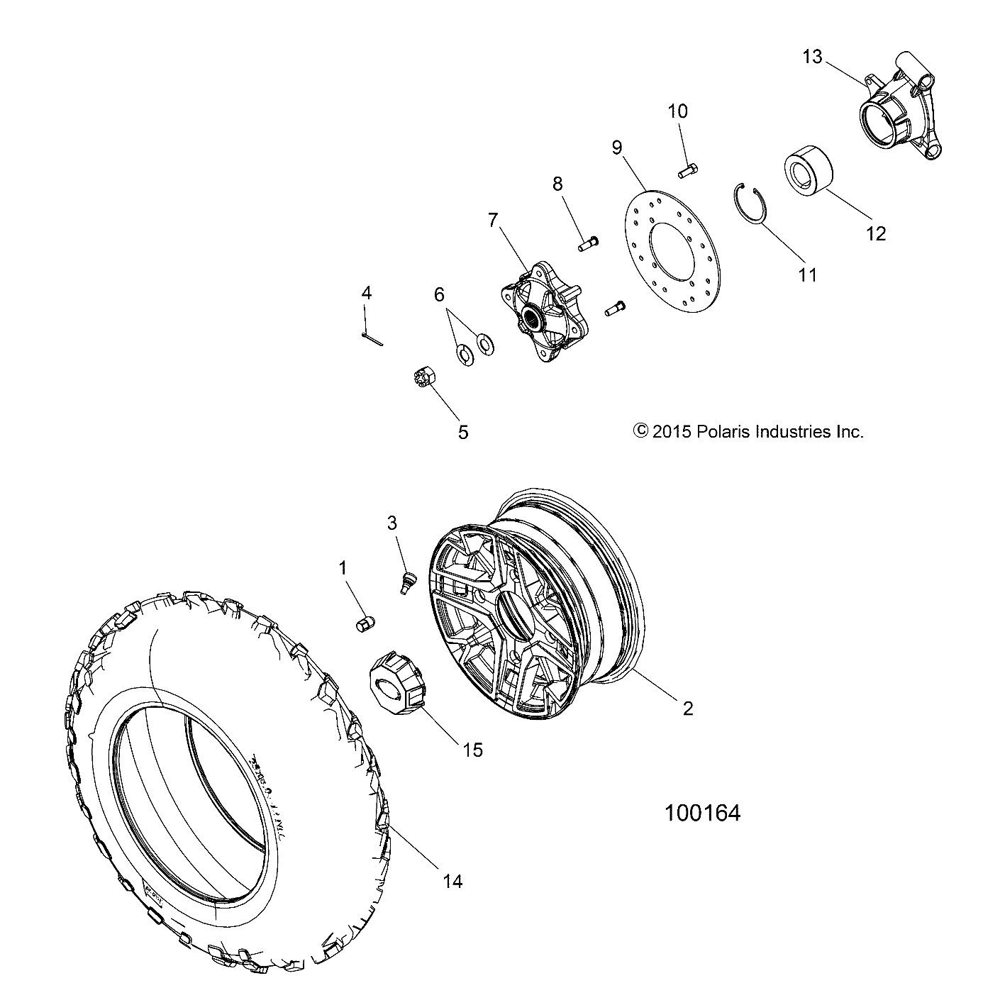 ROUES ROUES ARRIERE POUR ACE 570 EFI 2016