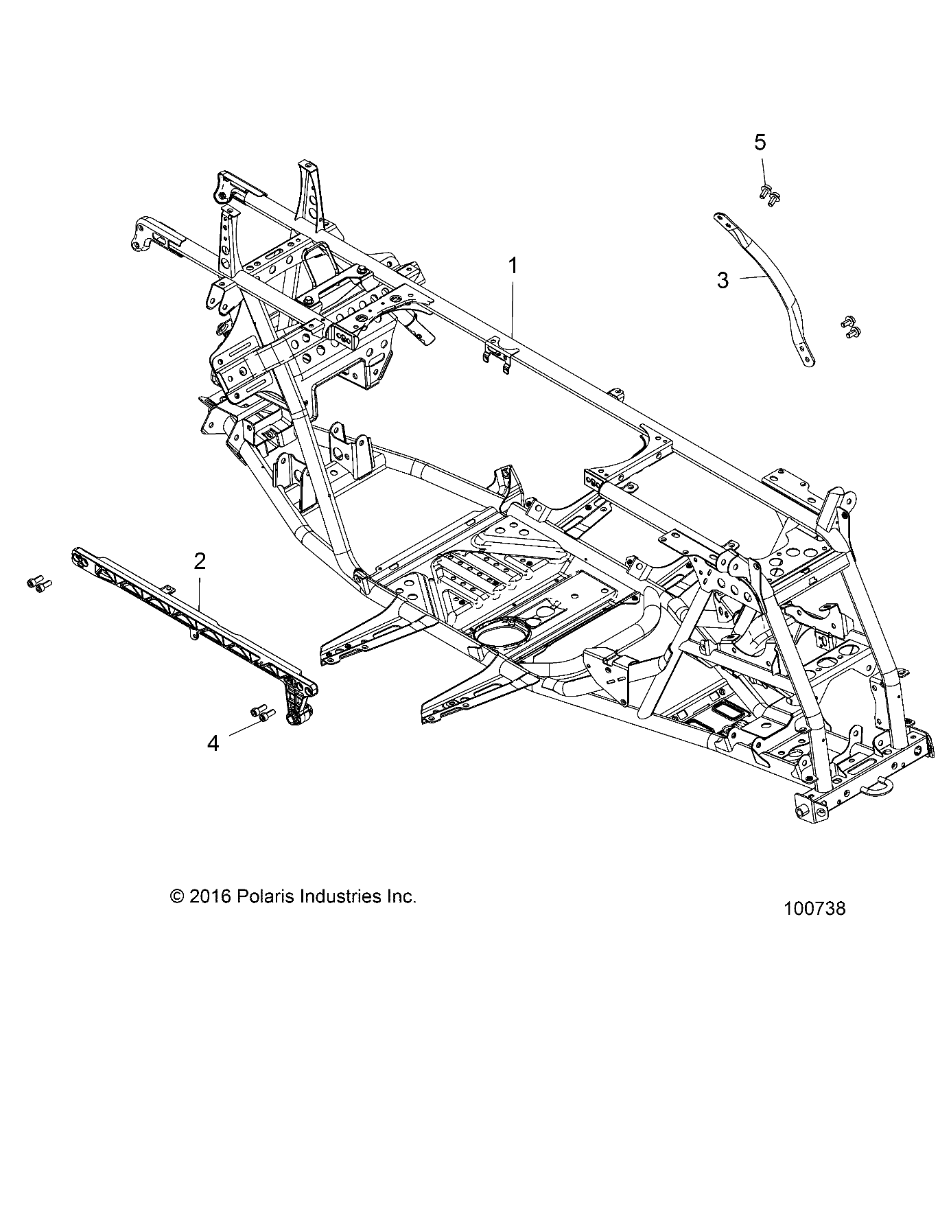 CHASSIS CHASSIS PRINCIPAL POUR SPORTSMAN XP 1000 TRACTOR 2018