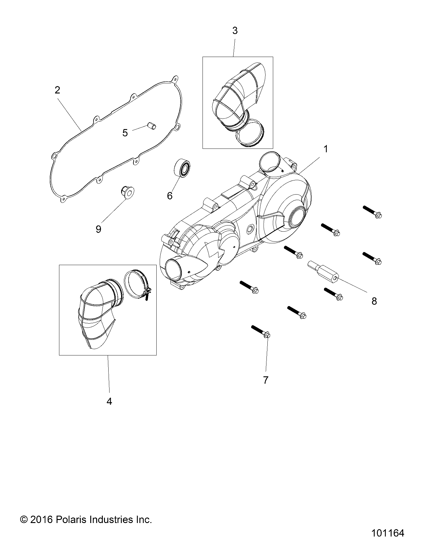 TRANSMISSION CARTER DEMBRAYAGE POUR ACE 150 EFI 2020