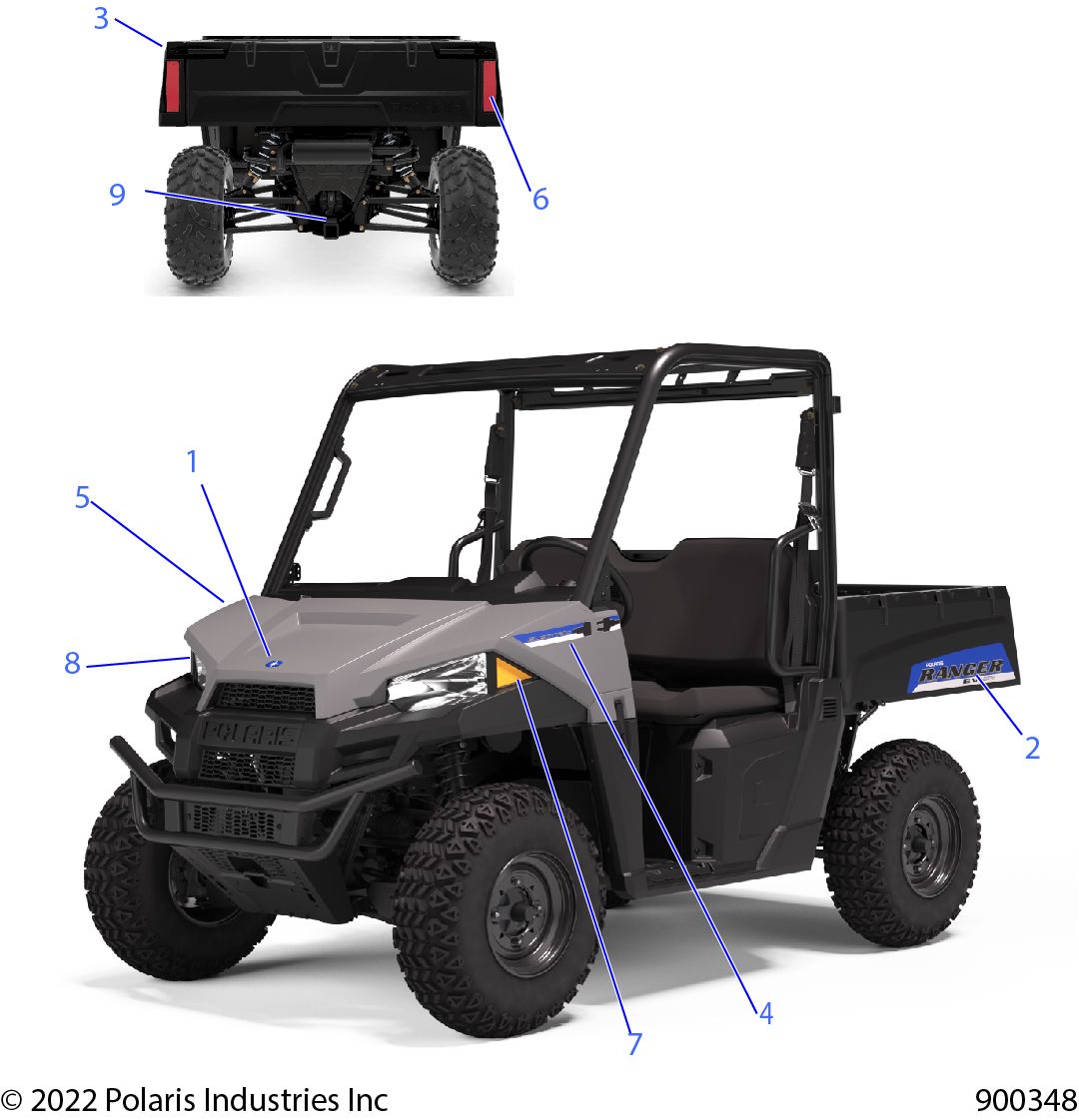 CARROSSERIE AUTOCOLLANTS DESIGN POUR RANGER EV 2022