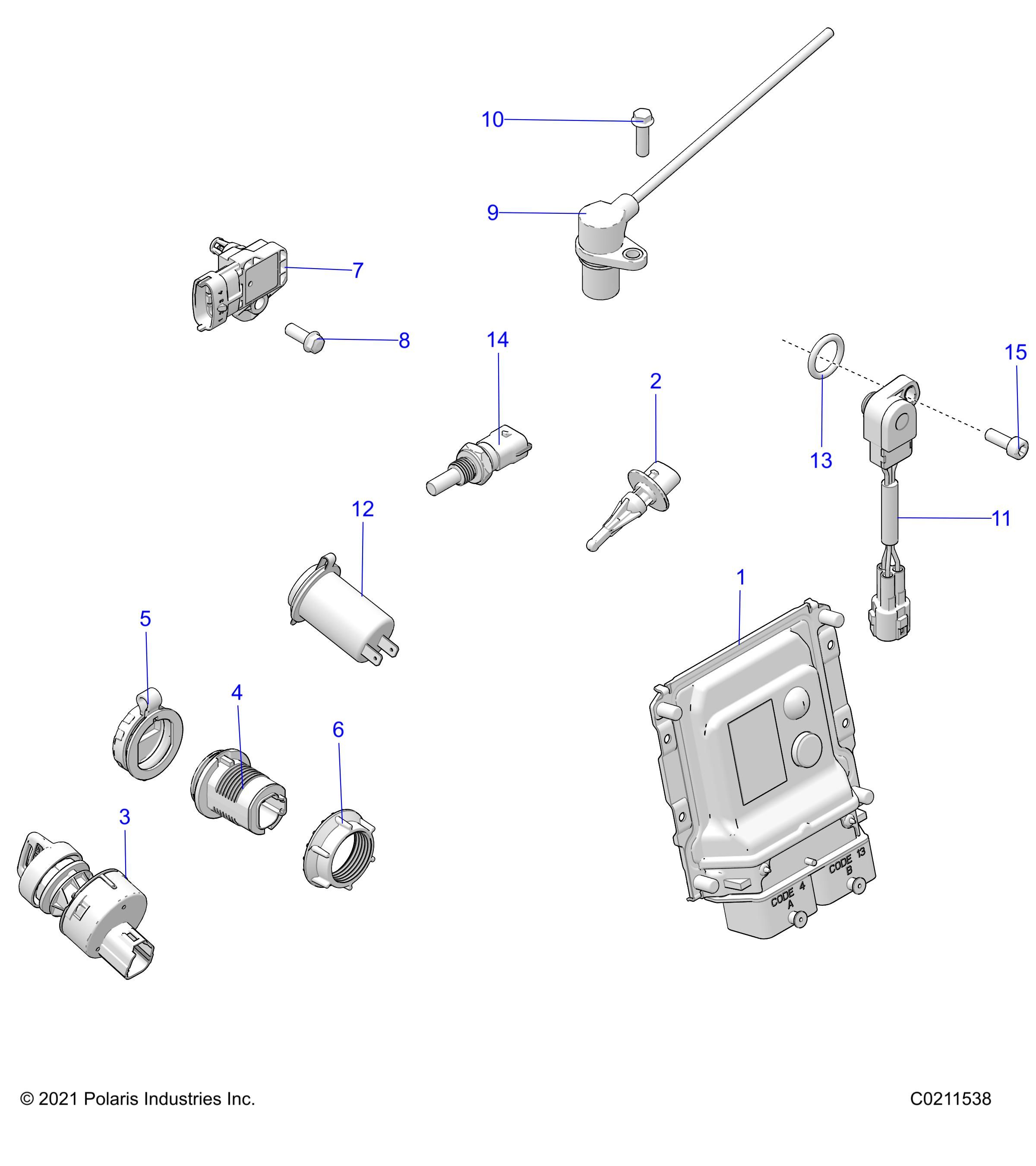 ELECTRIQUE CAPTEURS CDI POUR SPORTSMAN 850 48 2022