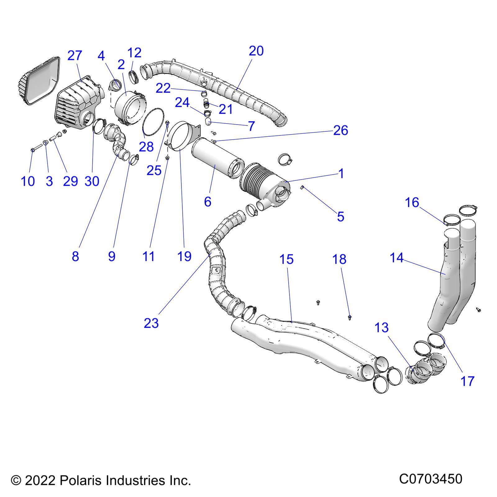 MOTEUR SYSTEME DADMISSION DAIR POUR RANGER 902D ISRL TRACTOR 2022