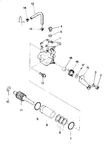 CARROSSERIE ASSEMBLAGE POMPE A HUILE POUR TRAIL BOSS 4X4 1987