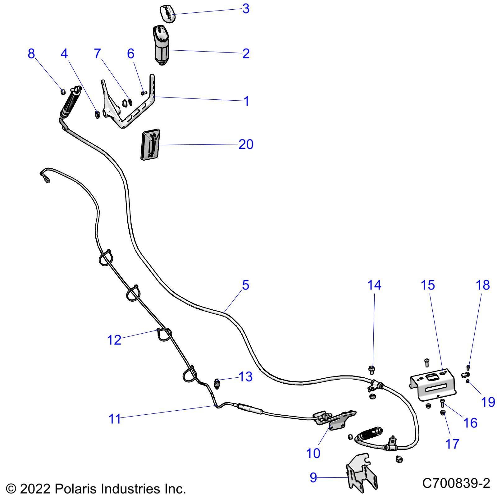 TRANSMISSION LEVIER DE VITESSE ET CABLE DACCELERATEUR POUR RANGER DIESEL HD EPS DLX EUTRACTORAU R02 2023