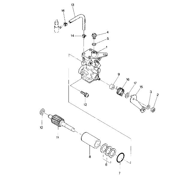 CARROSSERIE ASSEMBLAGE POMPE A HUILE POUR TRAIL BOSS 2X4 1988