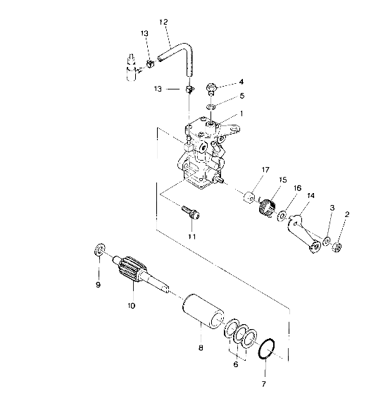 CARROSSERIE ASSEMBLAGE POMPE A HUILE POUR TRAIL BOSS 250 1988