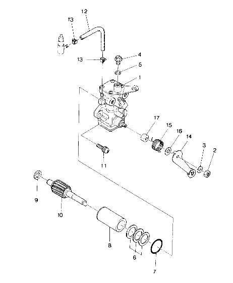 CARROSSERIE ASSEMBLAGE POMPE A HUILE POUR TRAIL BOSS 250 RES 1988