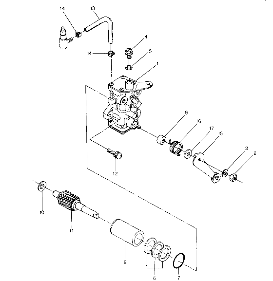 CARROSSERIE ASSEMBLAGE POMPE A HUILE POUR BIG BOSS 4X6 1989