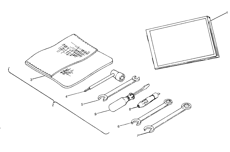 REFERENCES TROUSSE A OUTILS POUR TRAIL BOSS 2X4 1989