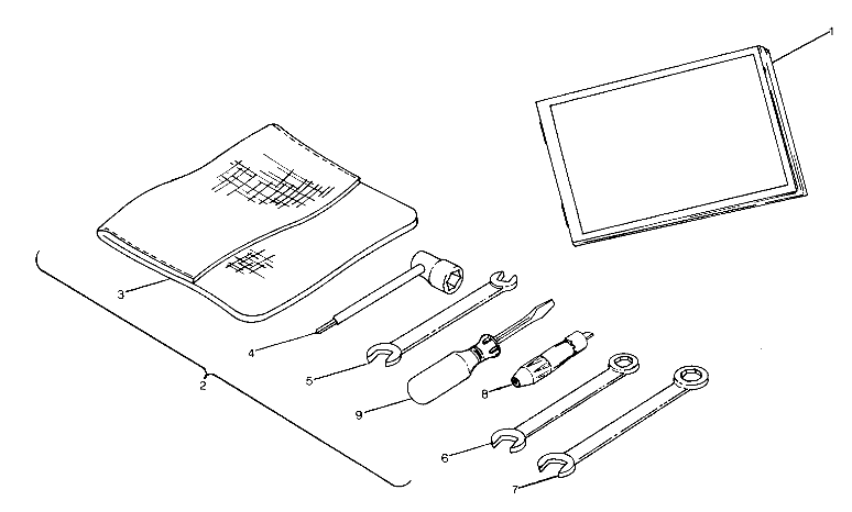 REFERENCES TROUSSE A OUTILS POUR TRAIL BOSS 4X4 1989