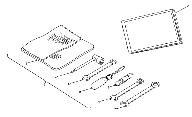 REFERENCES TROUSSE A OUTILS POUR TRAIL BOSS 250 1990