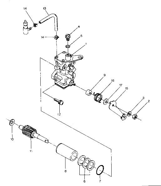 CARROSSERIE ASSEMBLAGE POMPE A HUILE POUR TRAIL BOSS 2X4 1990