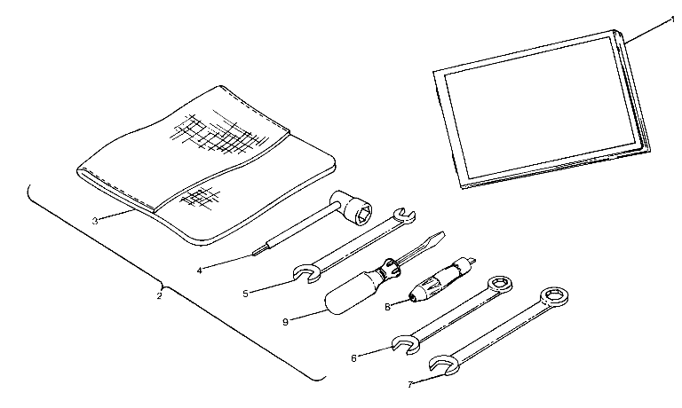 REFERENCES TROUSSE A OUTILS POUR TRAIL BOSS 2X4 1990