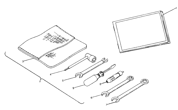 REFERENCES TROUSSE A OUTILS POUR TRAIL BOSS 4X4 1990