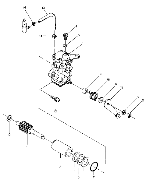 CARROSSERIE ASSEMBLAGE POMPE A HUILE POUR BIG BOSS 4X6 1990