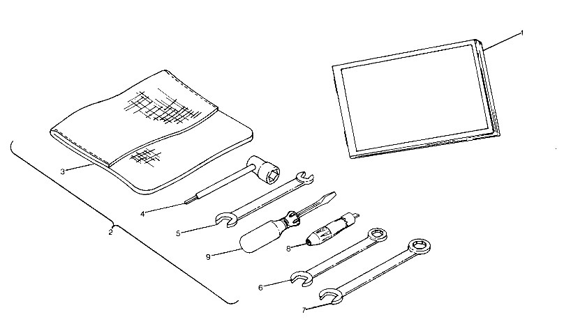 REFERENCES TROUSSE A OUTILS POUR TRAIL BOSS 350L 2X4 1990