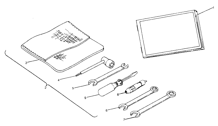 REFERENCES TROUSSE A OUTILS POUR TRAIL BOSS 350L 4X4 1990