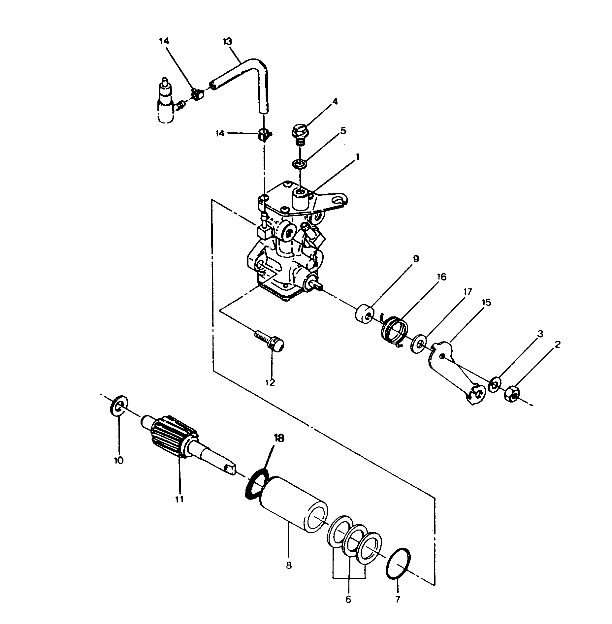 CARROSSERIE ASSEMBLAGE POMPE A HUILE POUR TRAIL BOSS 250 1991