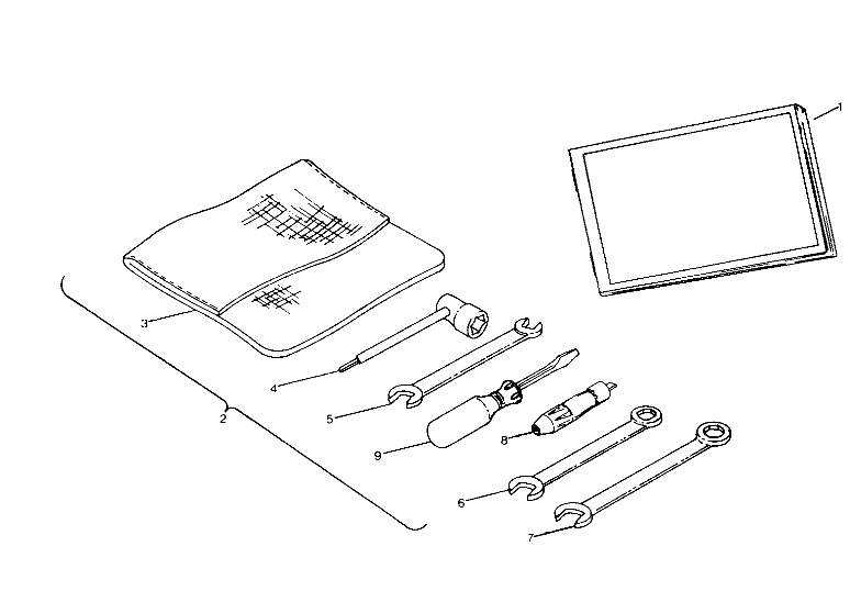 REFERENCES TROUSSE A OUTILS POUR TRAIL BOSS 250 1991