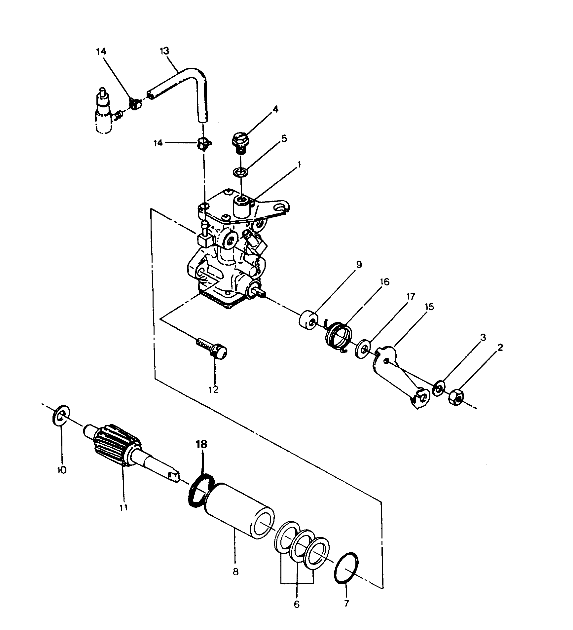 CARROSSERIE ASSEMBLAGE POMPE A HUILE POUR TRAIL BOSS 2X4 1991