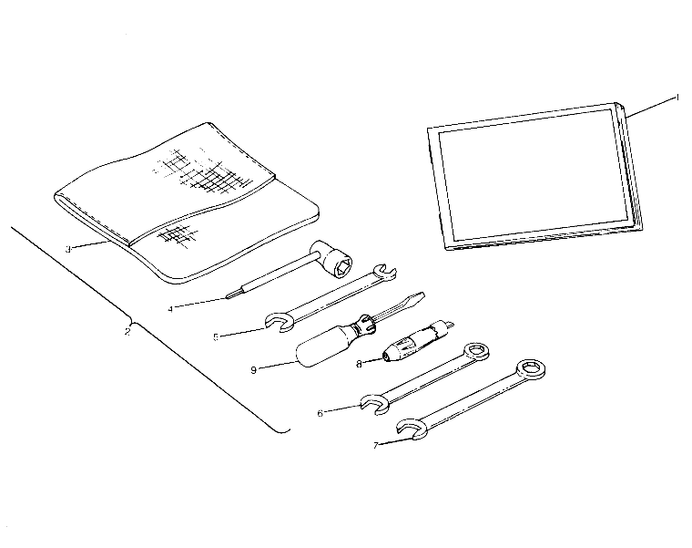 REFERENCES TROUSSE A OUTILS POUR TRAIL BOSS 4X4 1991