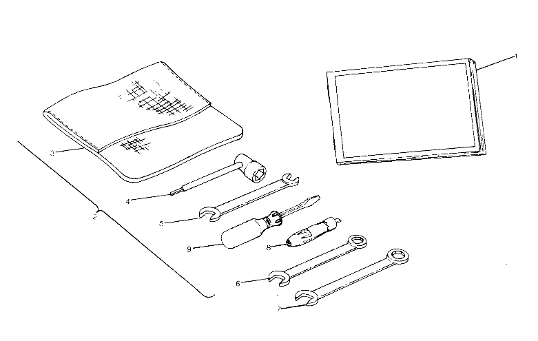 REFERENCES TROUSSE A OUTILS POUR TRAIL BOSS 350L 4X4 1991